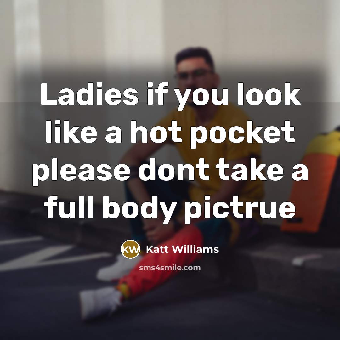 “Ladies if you look like a hot pocket please dont…” quote by Katt Williams