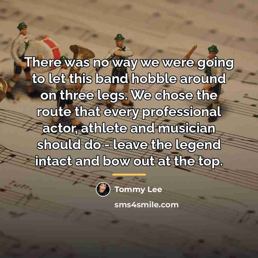 “There was no way we were going to let this…” quote by Tommy Lee