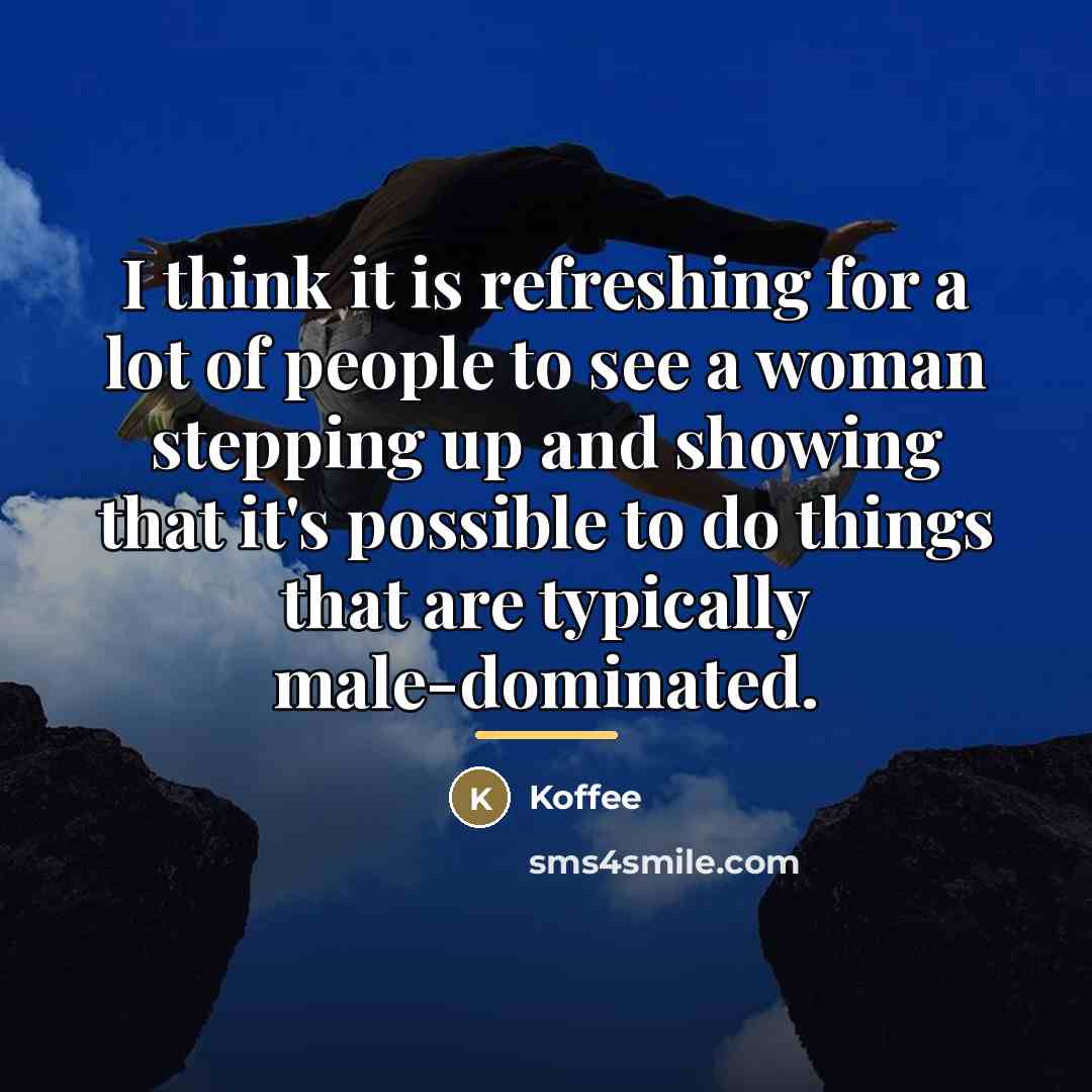 “I think it is refreshing for a lot of people…” quote by Koffee
