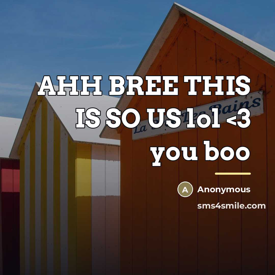 “AHH BREE THIS IS SO US lol” quote by Anonymous