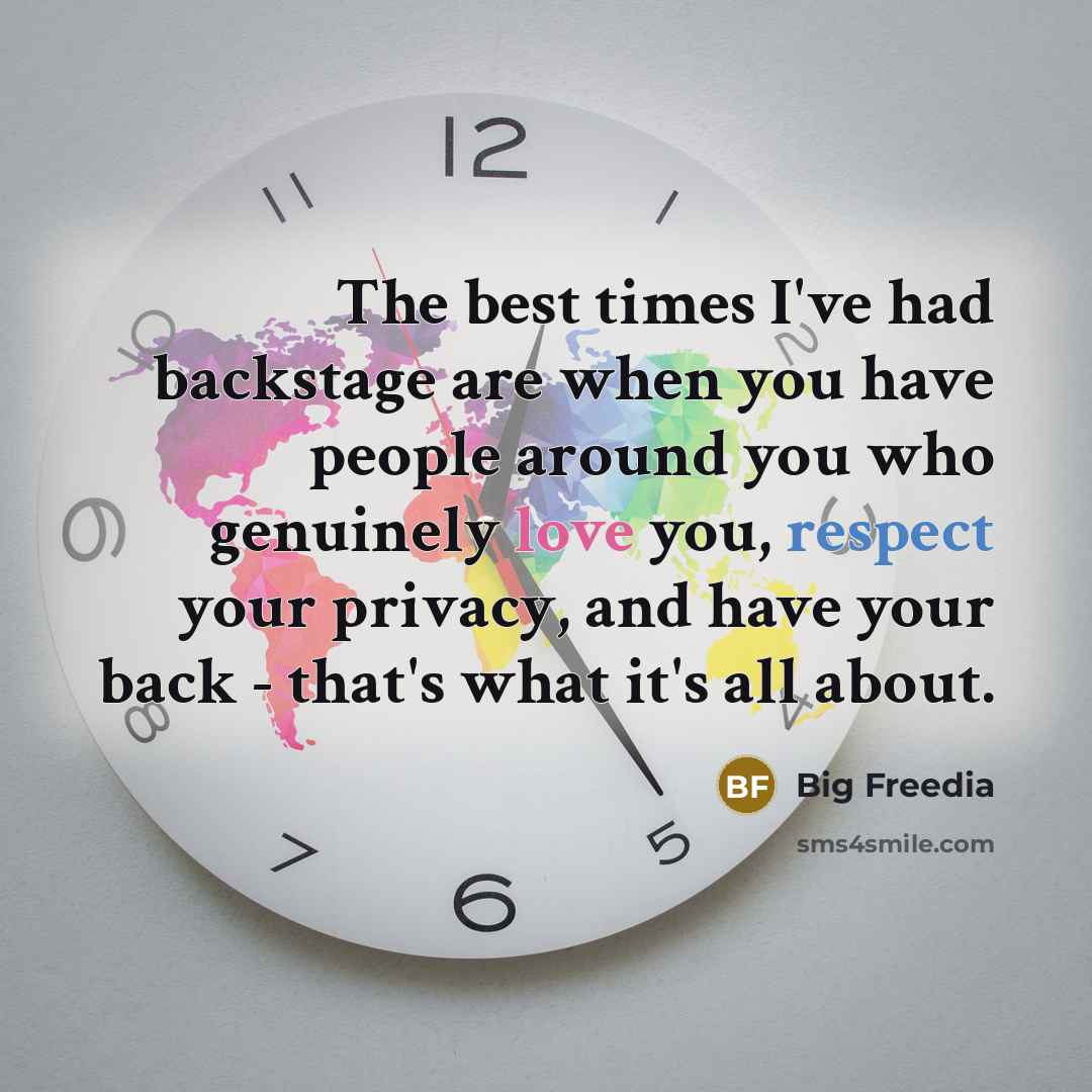 “The best times I've had backstage are when you have…” quote by Big Freedia