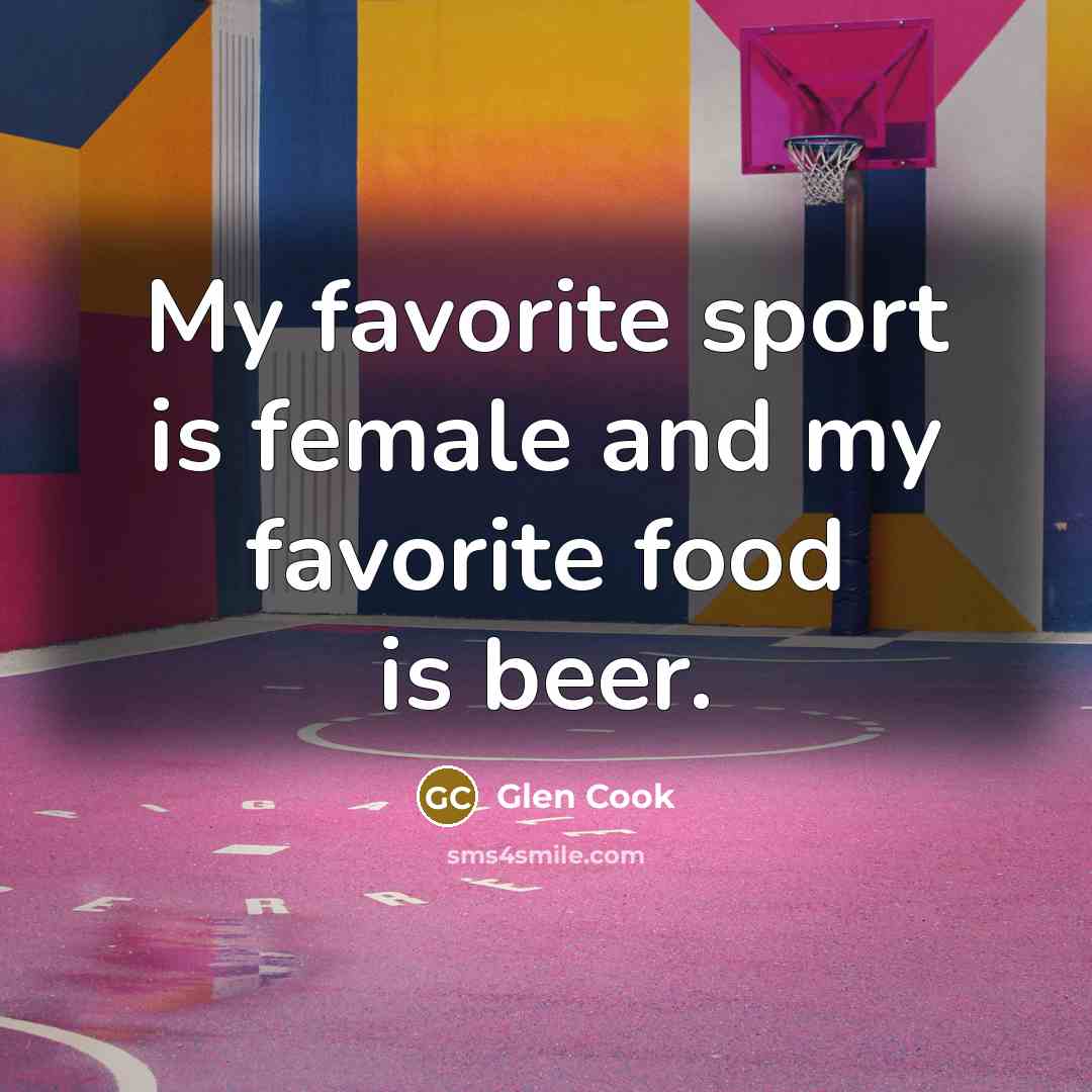 “My favorite sport is female and my favorite food is…” quote by Glen Cook