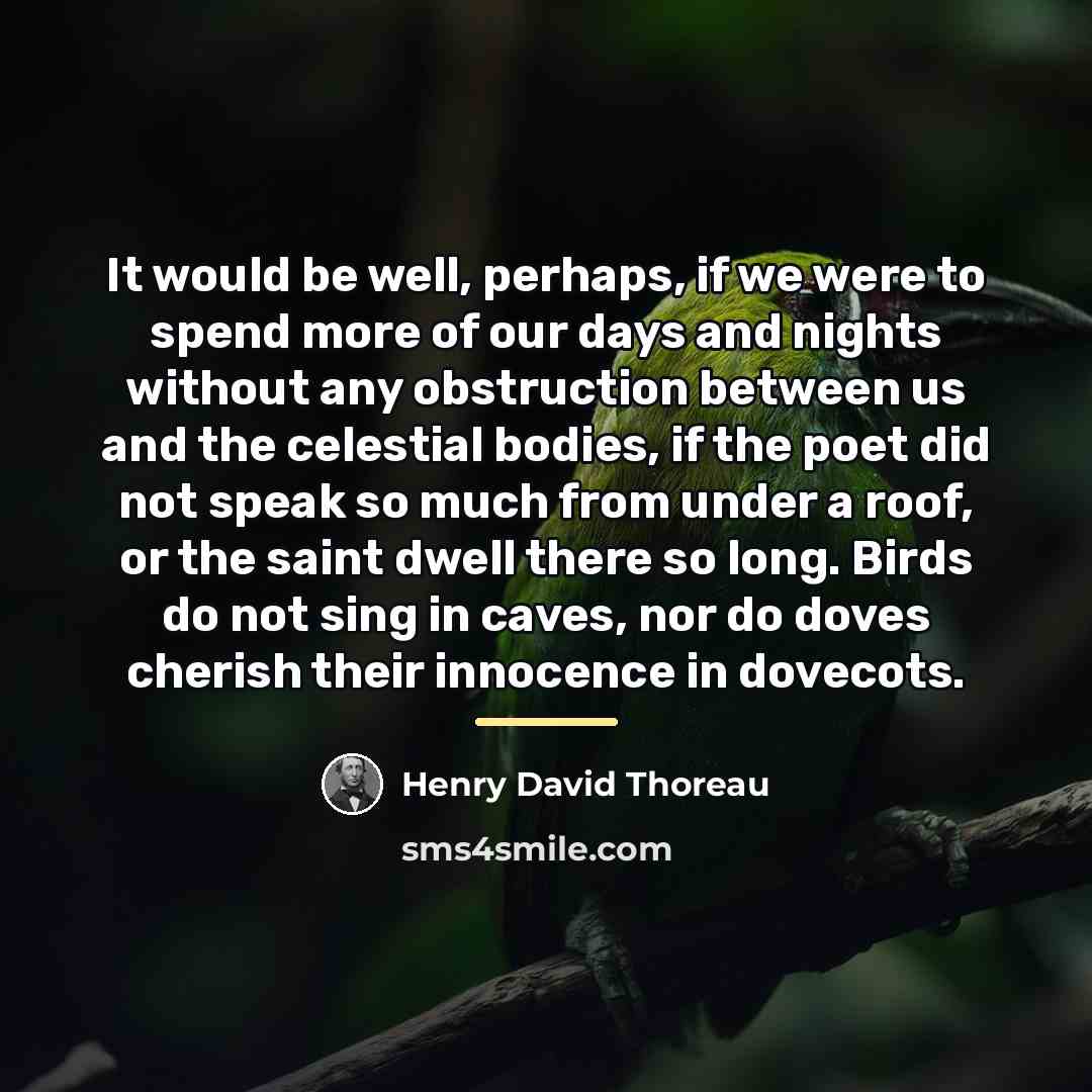 “It would be well, perhaps, if we were to spend…” quote by Henry David Thoreau