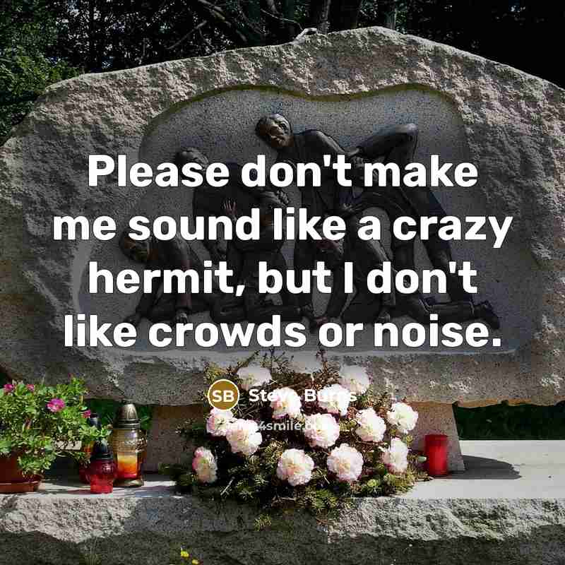 “Please don't make me sound like a crazy hermit, but…” quote by Steve Burns