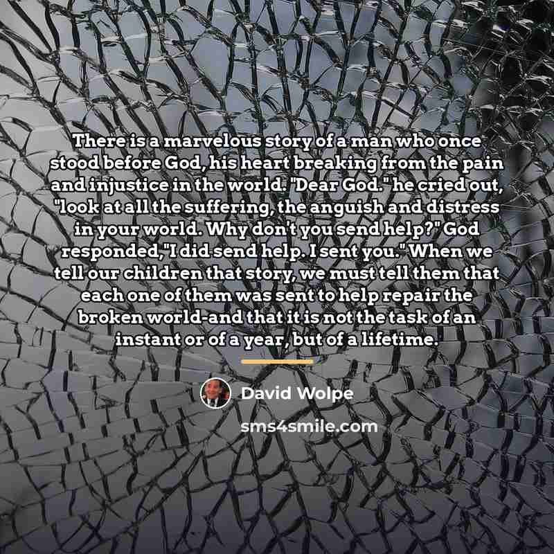 “There is a marvelous story of a man who once…” quote by David Wolpe