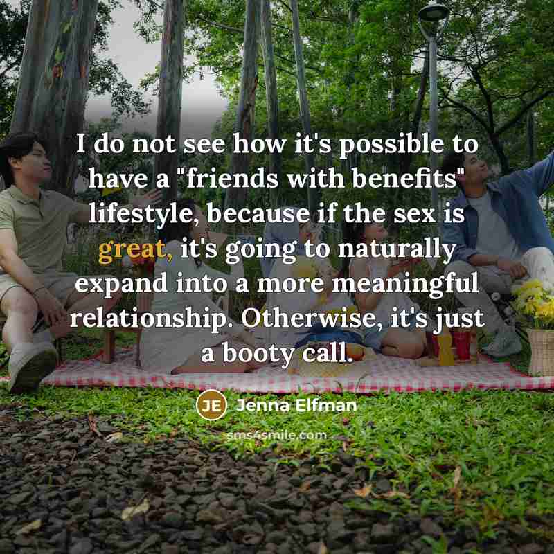 “I do not see how it's possible to have a…” quote by Jenna Elfman