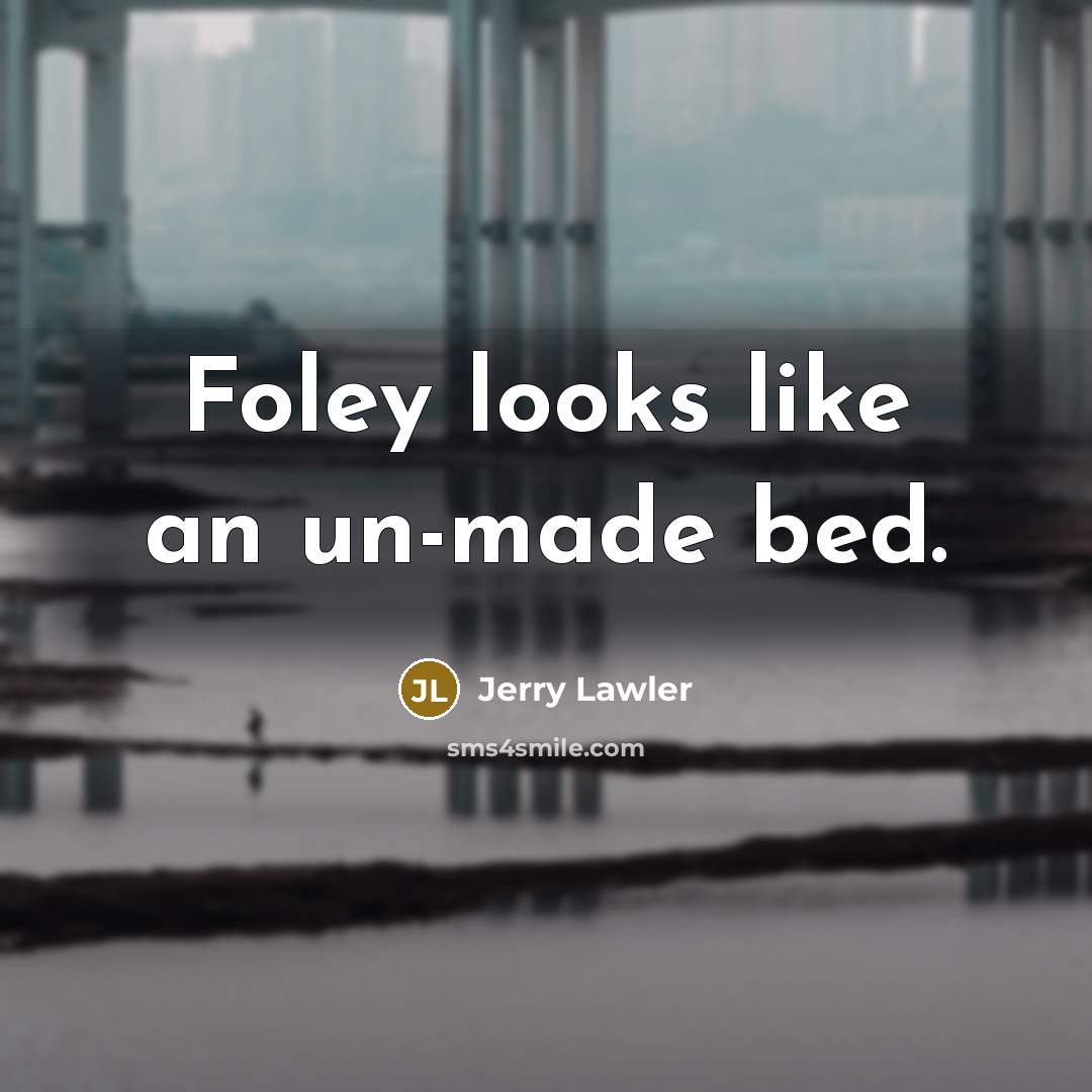 “Foley looks like an un-made bed.…” quote by Jerry Lawler