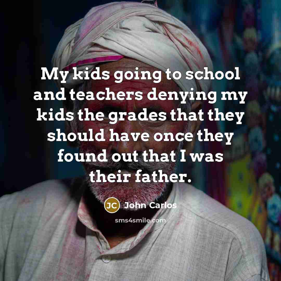 “My kids going to school and teachers denying my kids…” quote by John Carlos