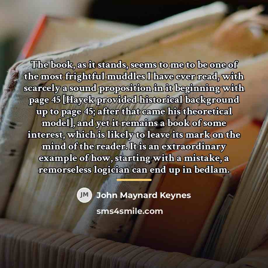 “The book, as it stands, seems to me to be…” quote by John Maynard Keynes