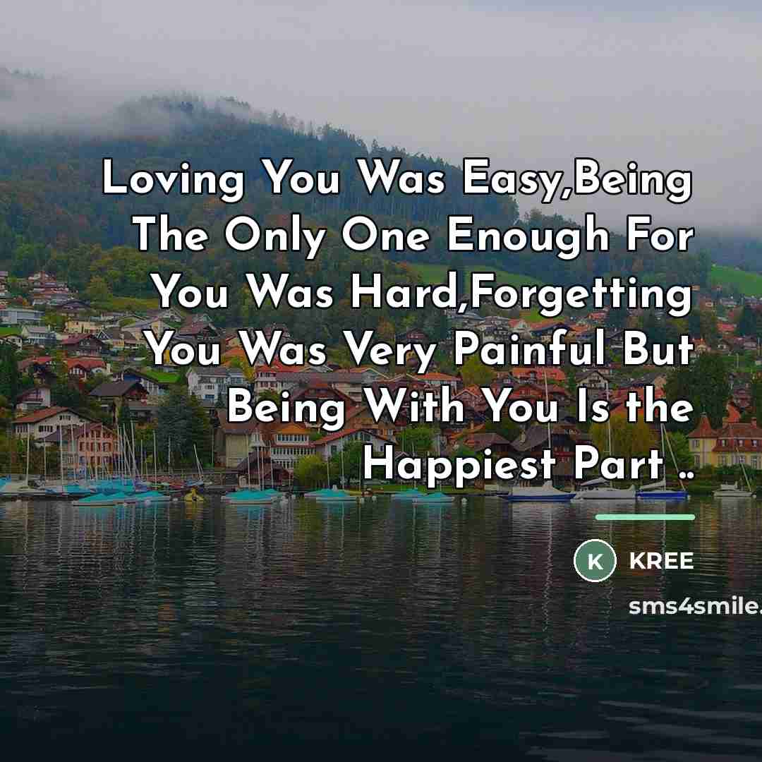“Loving You Was Easy,Being The Only One Enough For You…” quote by Kree