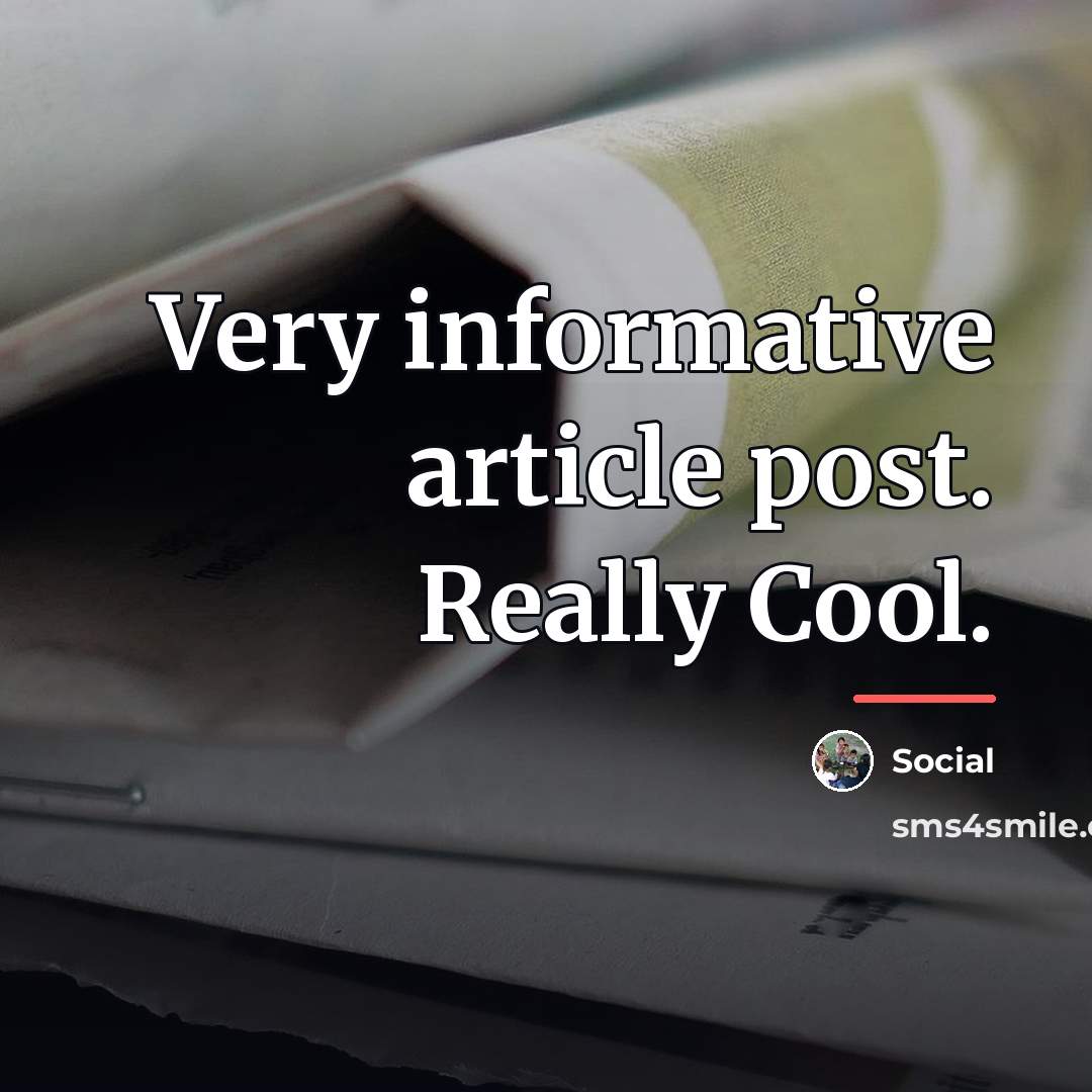 “Very informative article post. Really Cool.…” quote by Social