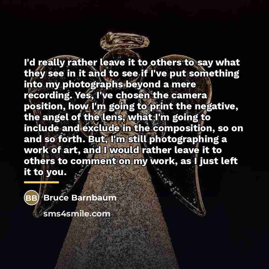 “I'd really rather leave it to others to say what…” quote by Bruce Barnbaum
