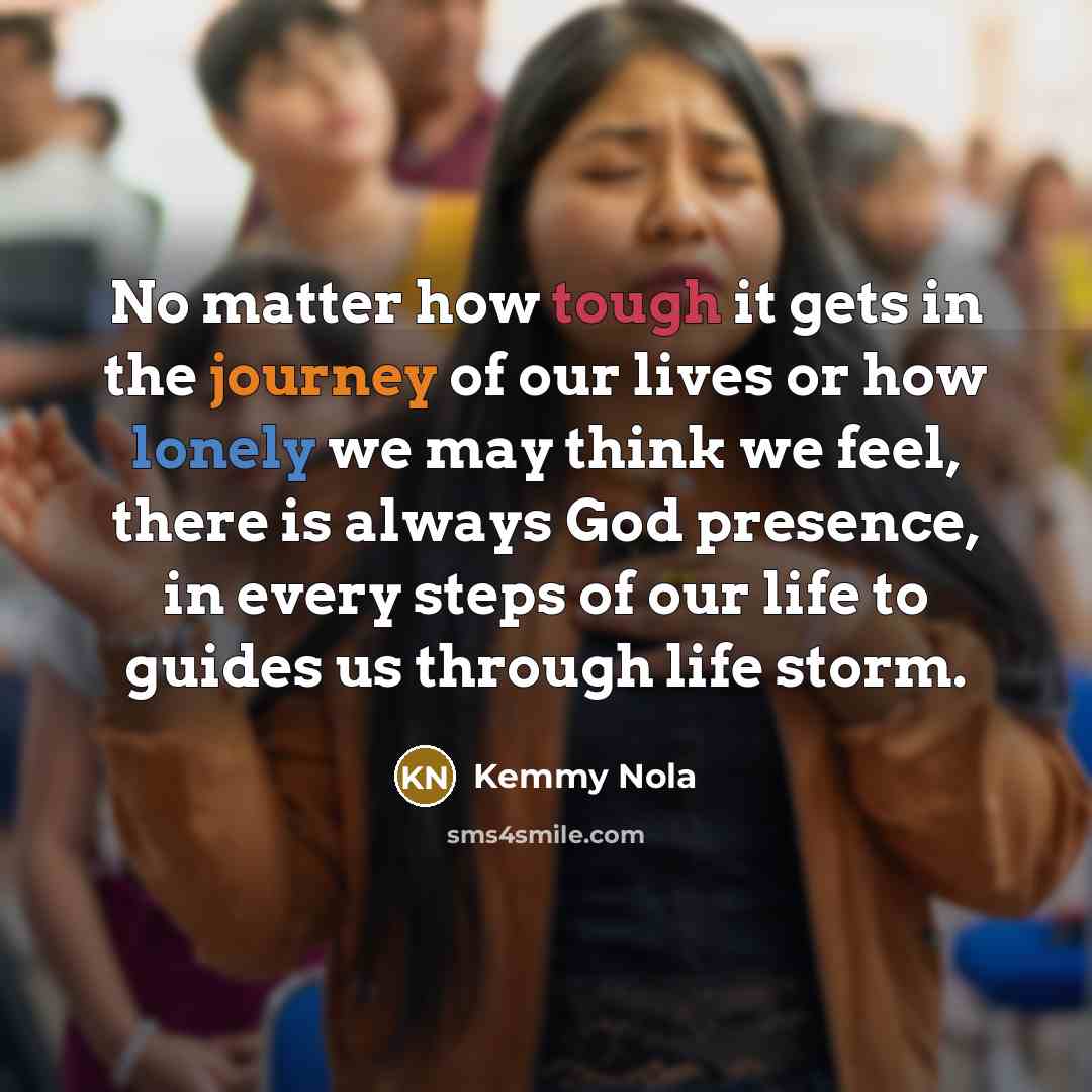 “No matter how tough it gets in the journey of…” quote by Kemmy Nola