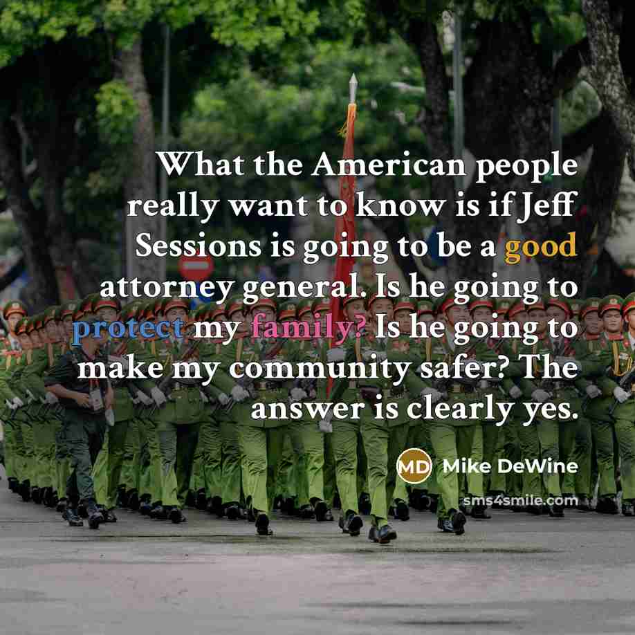 “What the American people really want to know is if…” quote by Mike DeWine