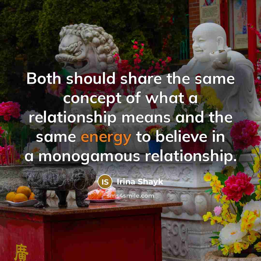 “Both should share the same concept of what a relationship…” quote by Irina Shayk