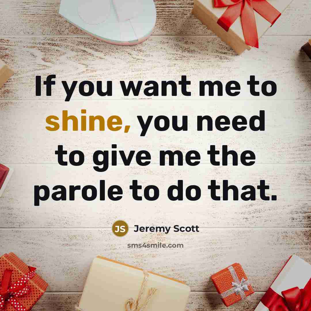 “If you want me to shine, you need to give…” quote by Jeremy Scott