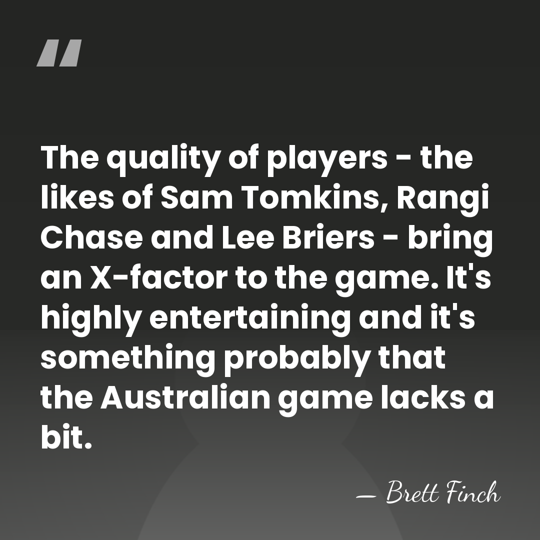 The quality of players - the likes of Sam Tomkins, Rangi Chase&hellip; - Brett Finch
