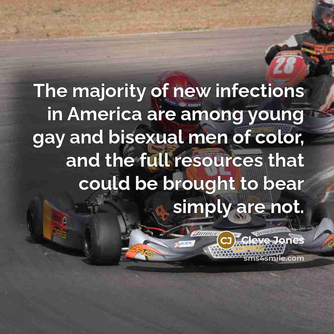 “The majority of new infections in America are among young…” quote by Cleve Jones