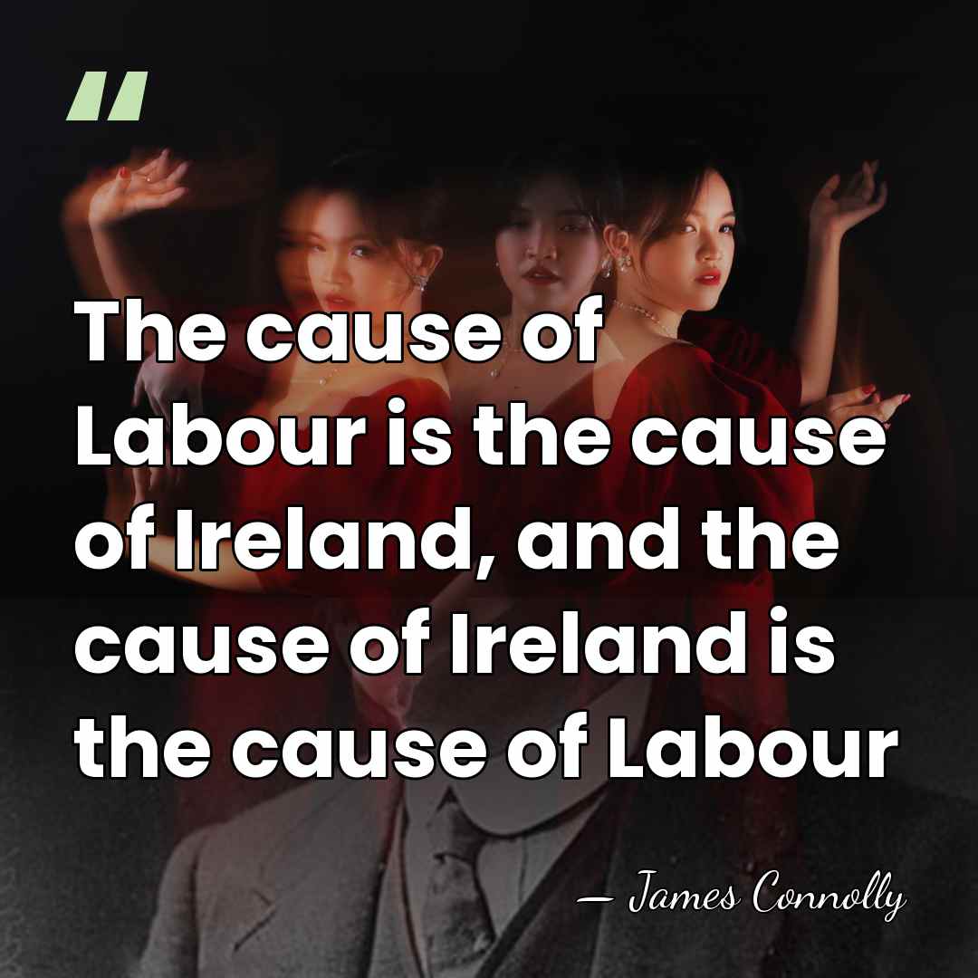 The cause of Labour is the cause of Ireland, and the cause&hellip; - James Connolly