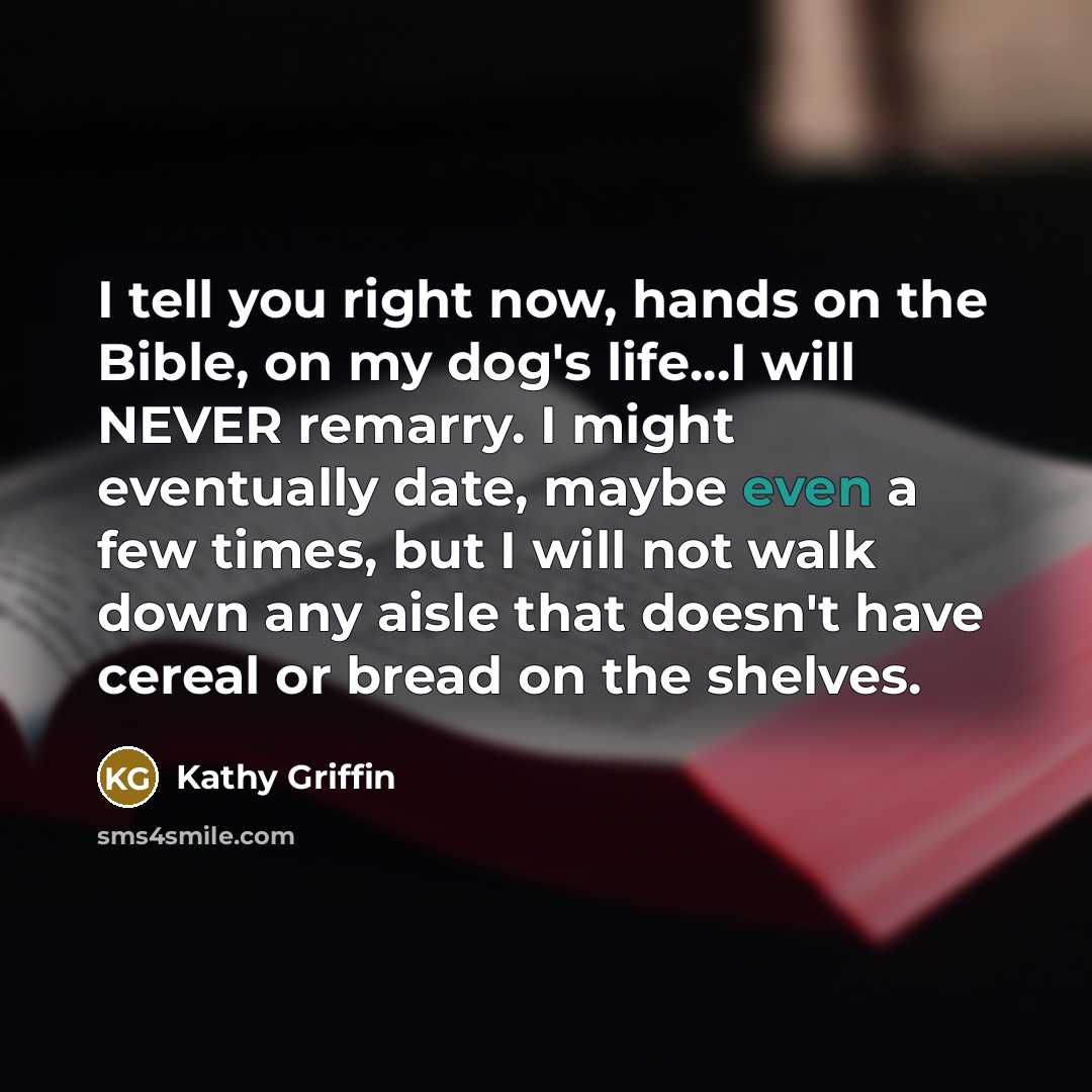 “I tell you right now, hands on the Bible, on…” quote by Kathy Griffin