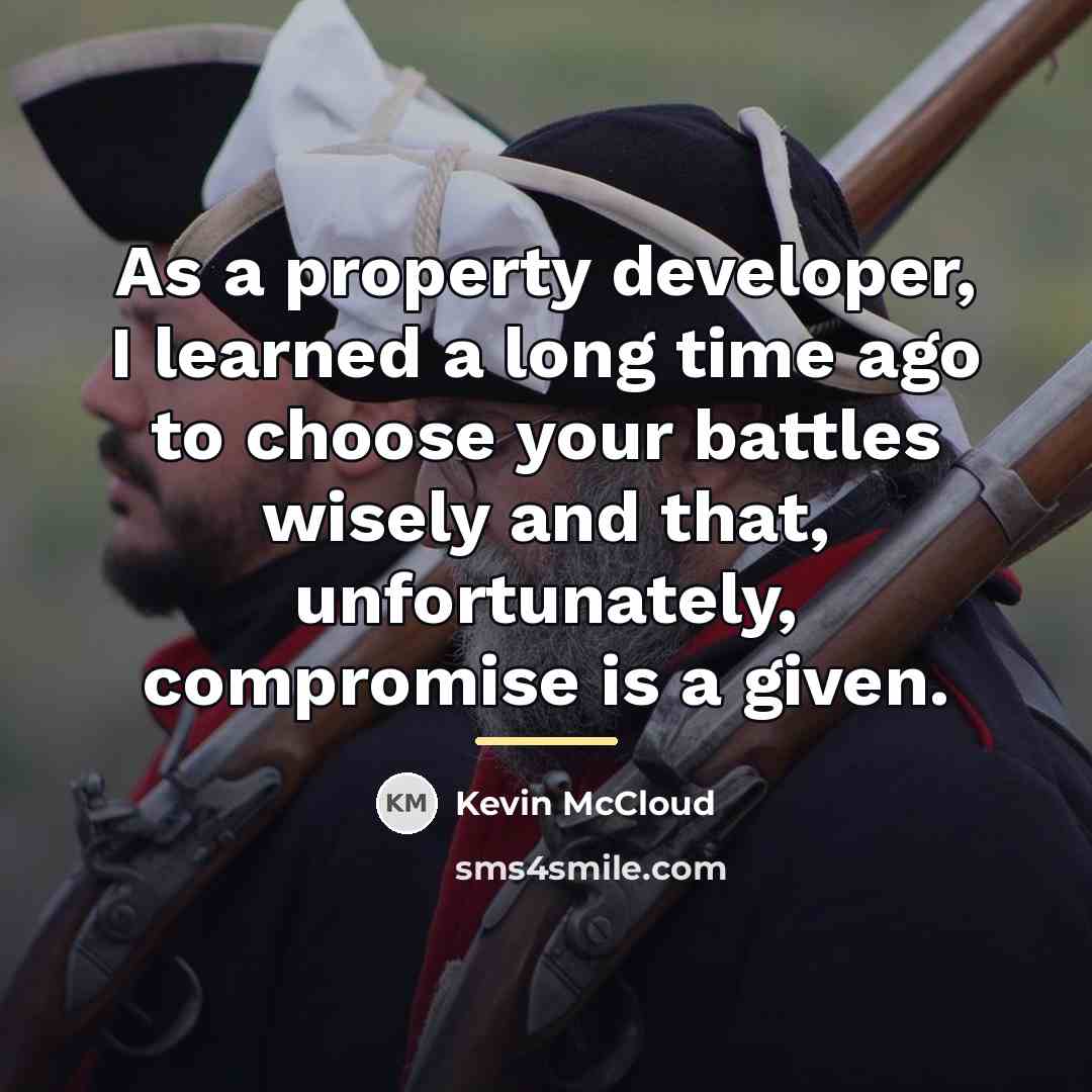 “As a property developer, I learned a long time ago…” quote by Kevin McCloud