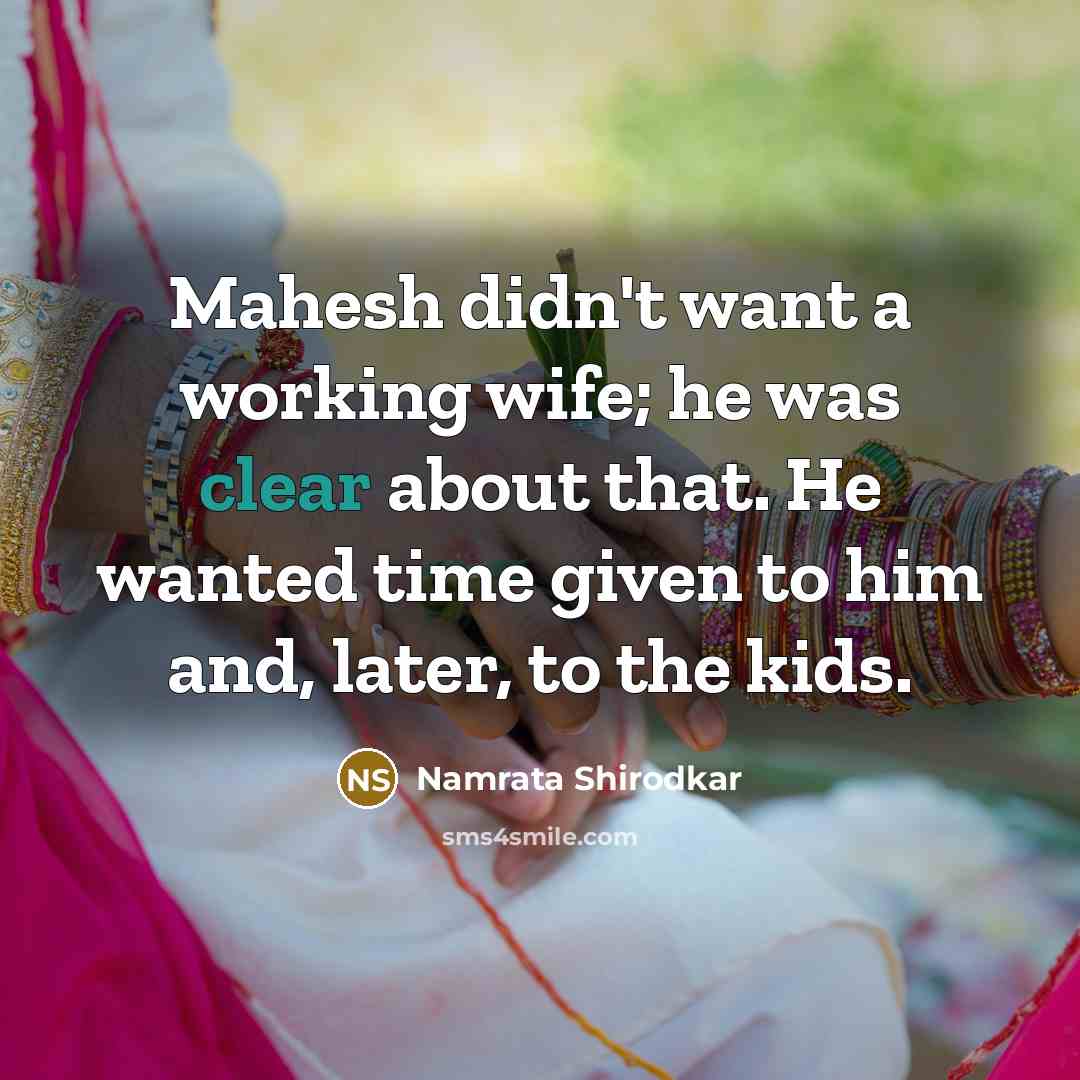 “Mahesh didn't want a working wife; he was clear about…” quote by Namrata Shirodkar