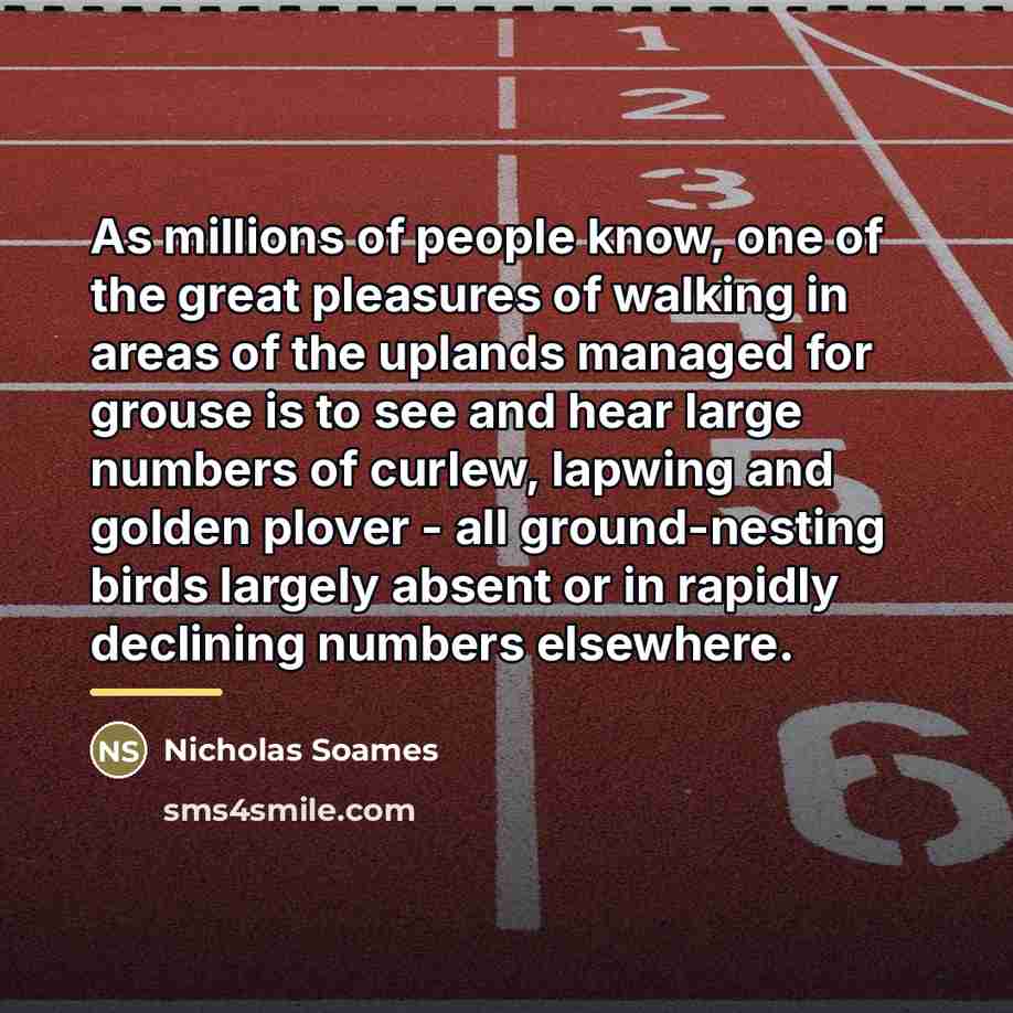 “As millions of people know, one of the great pleasures…” quote by Nicholas Soames