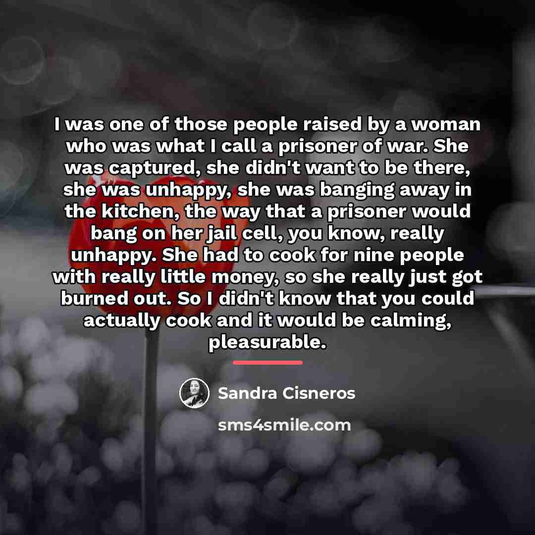 “I was one of those people raised by a woman…” quote by Sandra Cisneros