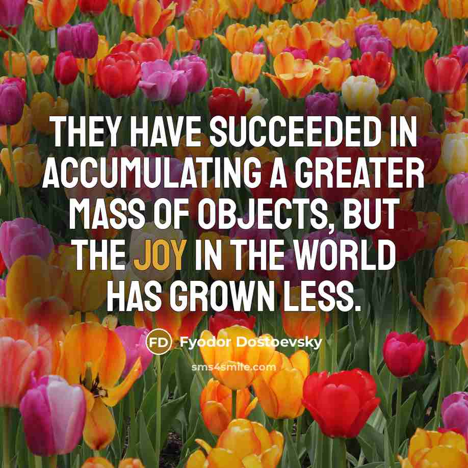 “They have succeeded in accumulating a greater mass of objects,…” quote by Fyodor Dostoevsky