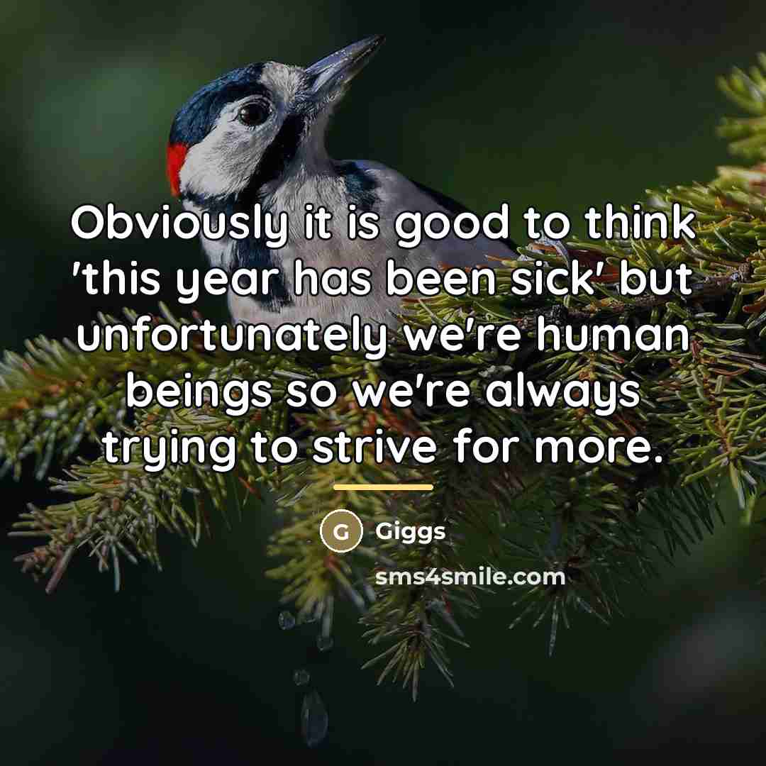 “Obviously it is good to think 'this year has been…” quote by Giggs