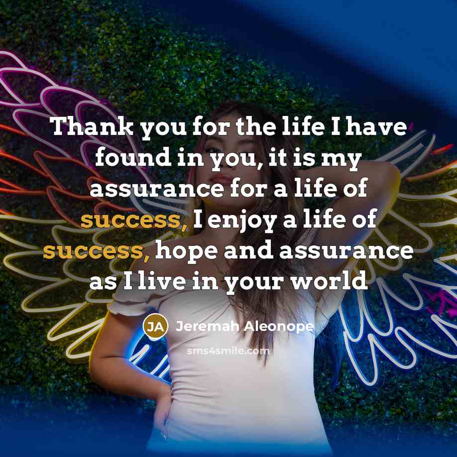 “Thank you for the life I have found in you,…” quote by Jeremah Aleonope