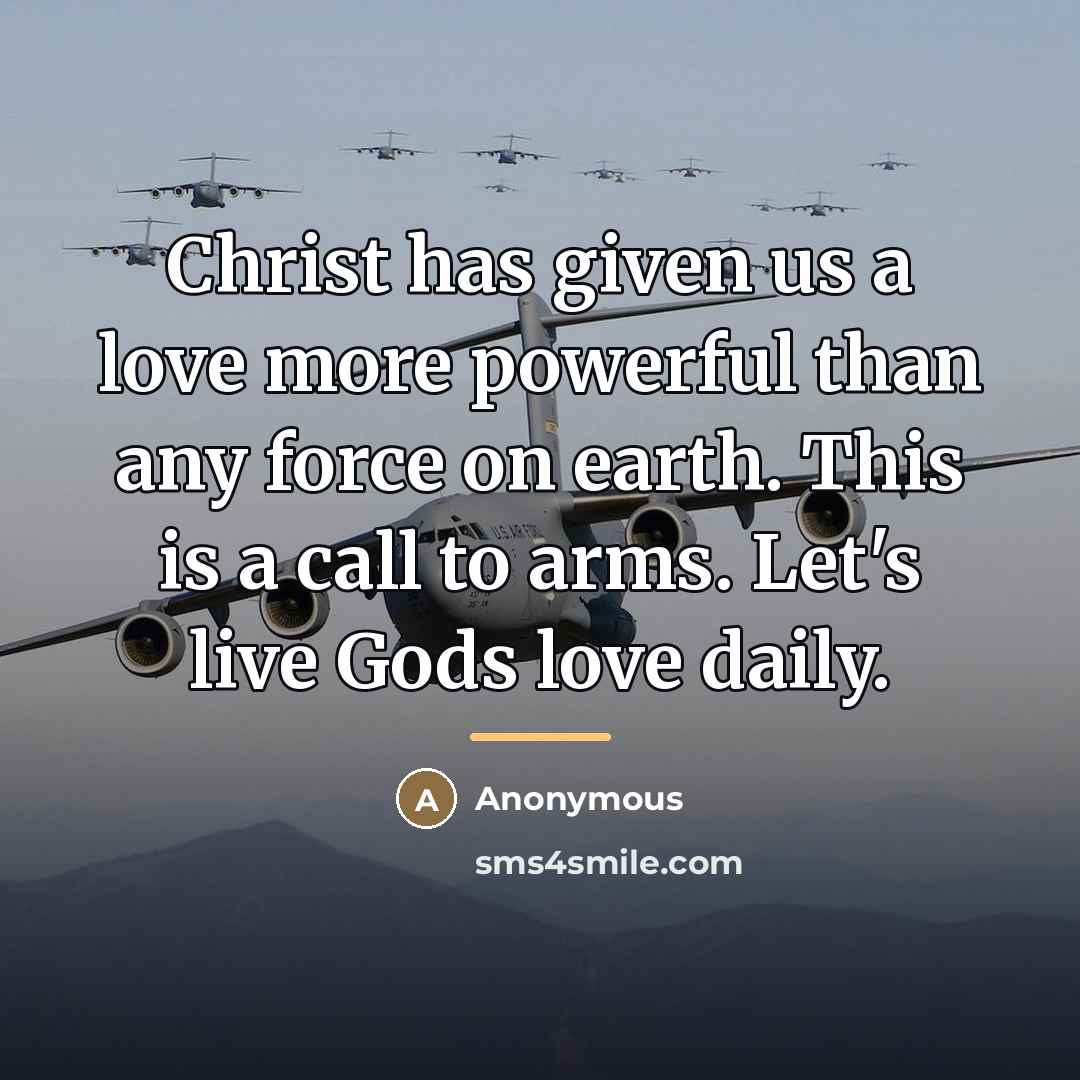 “Christ has given us a love more powerful than any…” quote by Anonymous