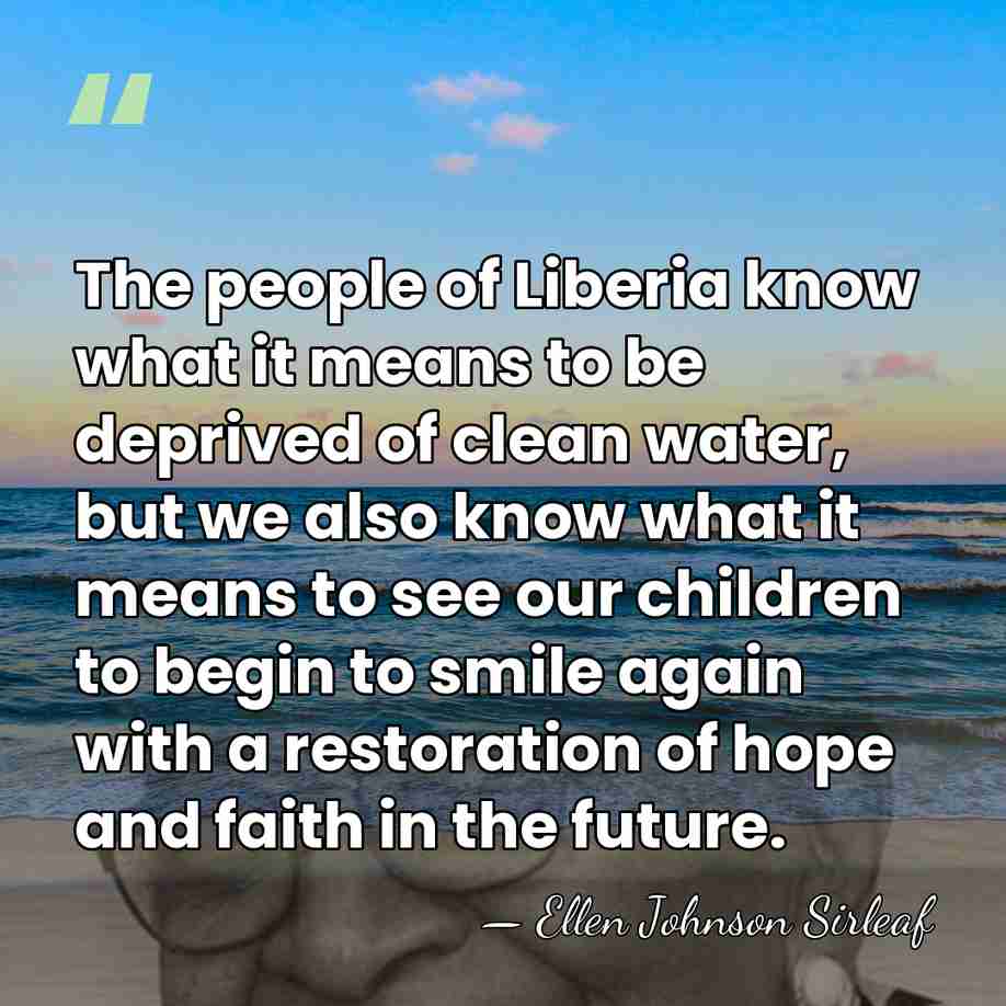 The people of Liberia know what it means to be deprived of&hellip; - Ellen Johnson Sirleaf