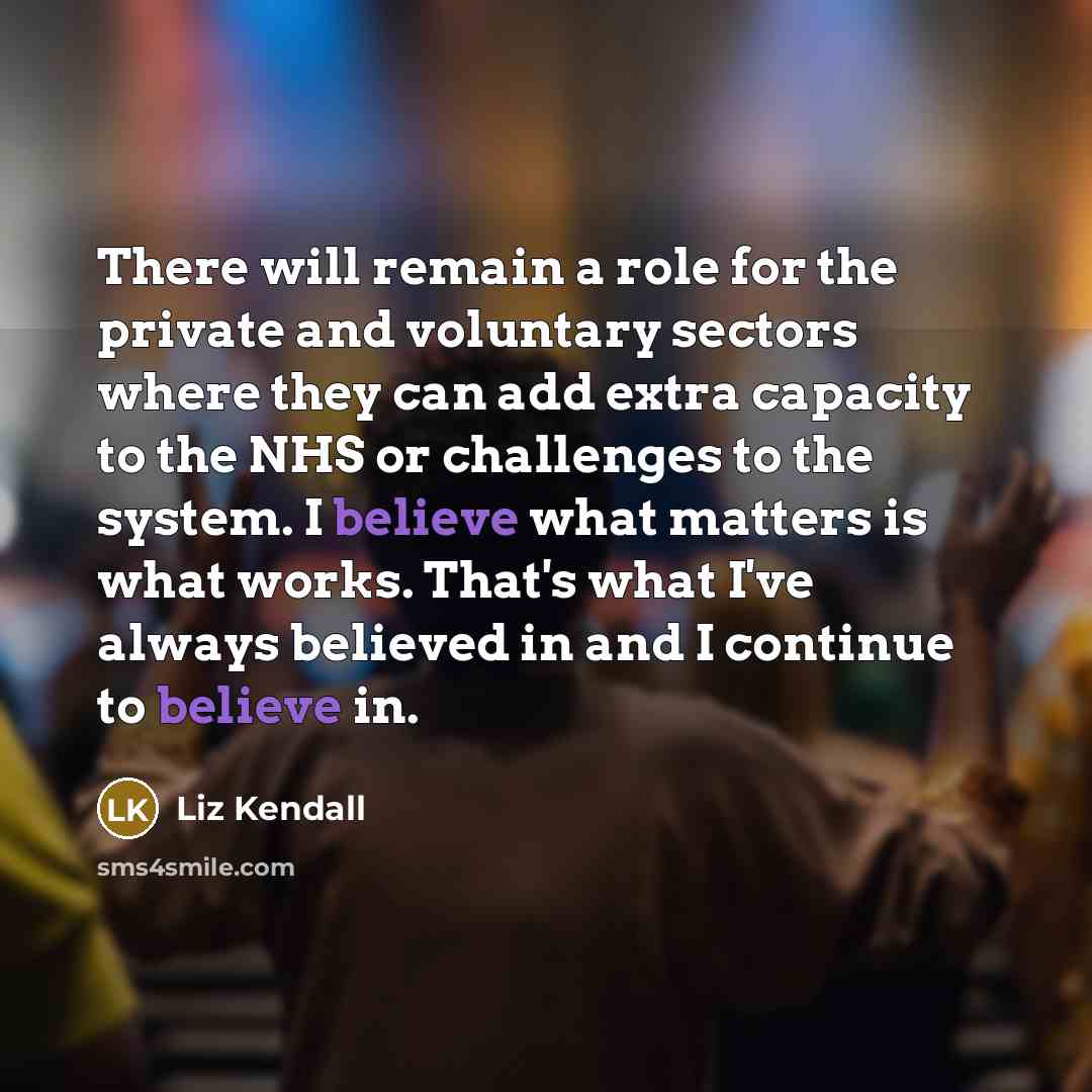 “There will remain a role for the private and voluntary…” quote by Liz Kendall