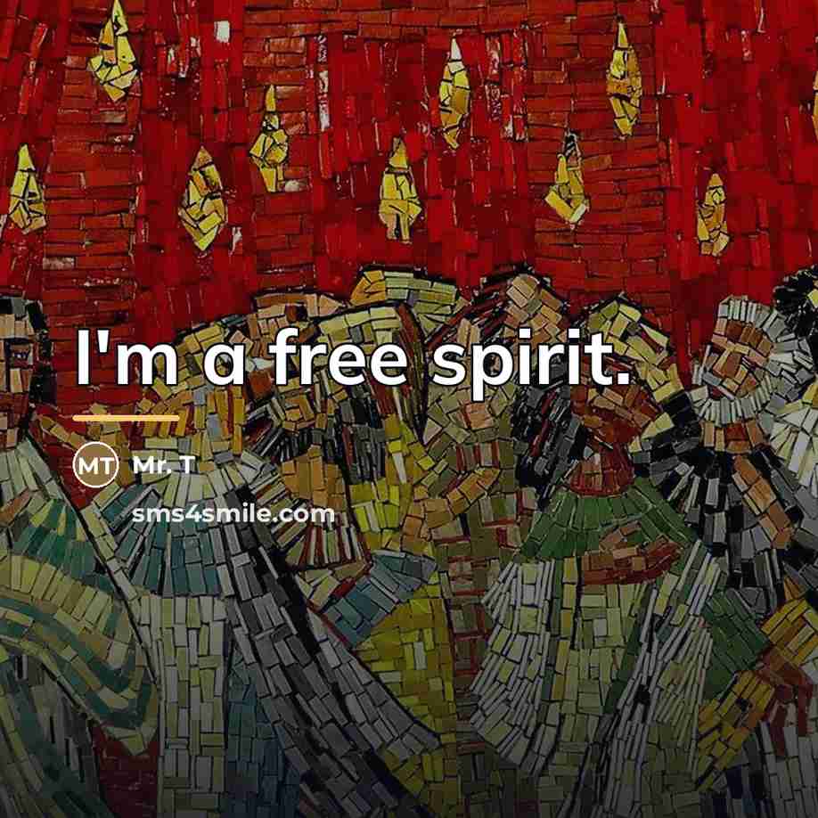 “I'm a free spirit.…” quote by Mr. T