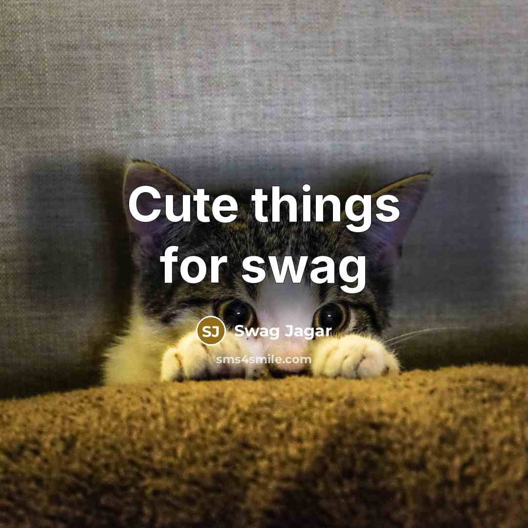 “Cute things for swag” quote by Swag Jagar