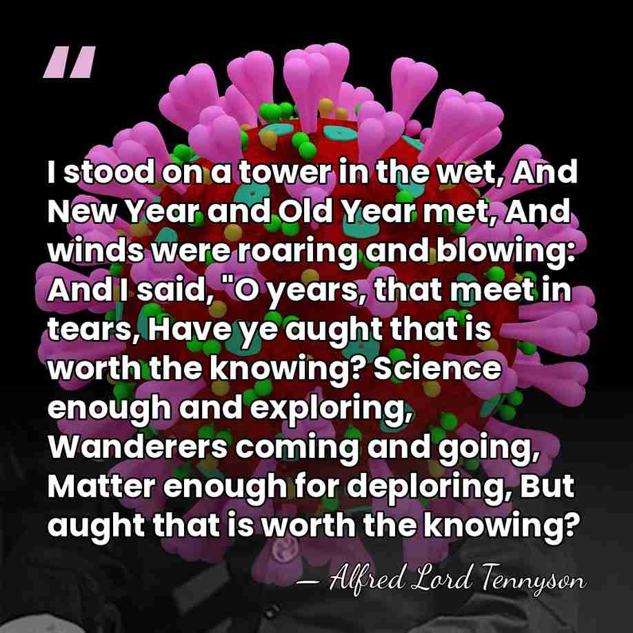 I stood on a tower in the wet, And New Year and&hellip; - Alfred Lord Tennyson