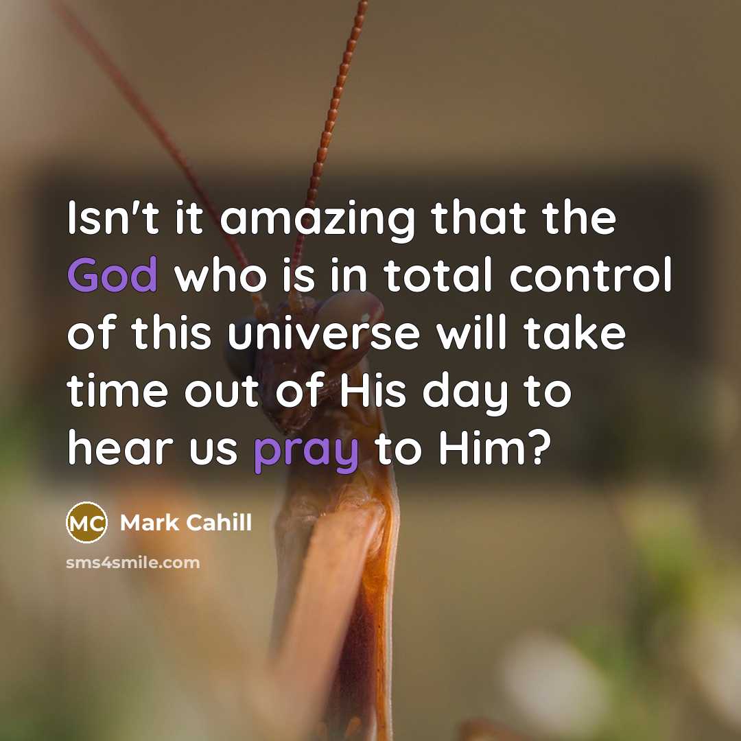 “Isn't it amazing that the God who is in total…” quote by Mark Cahill