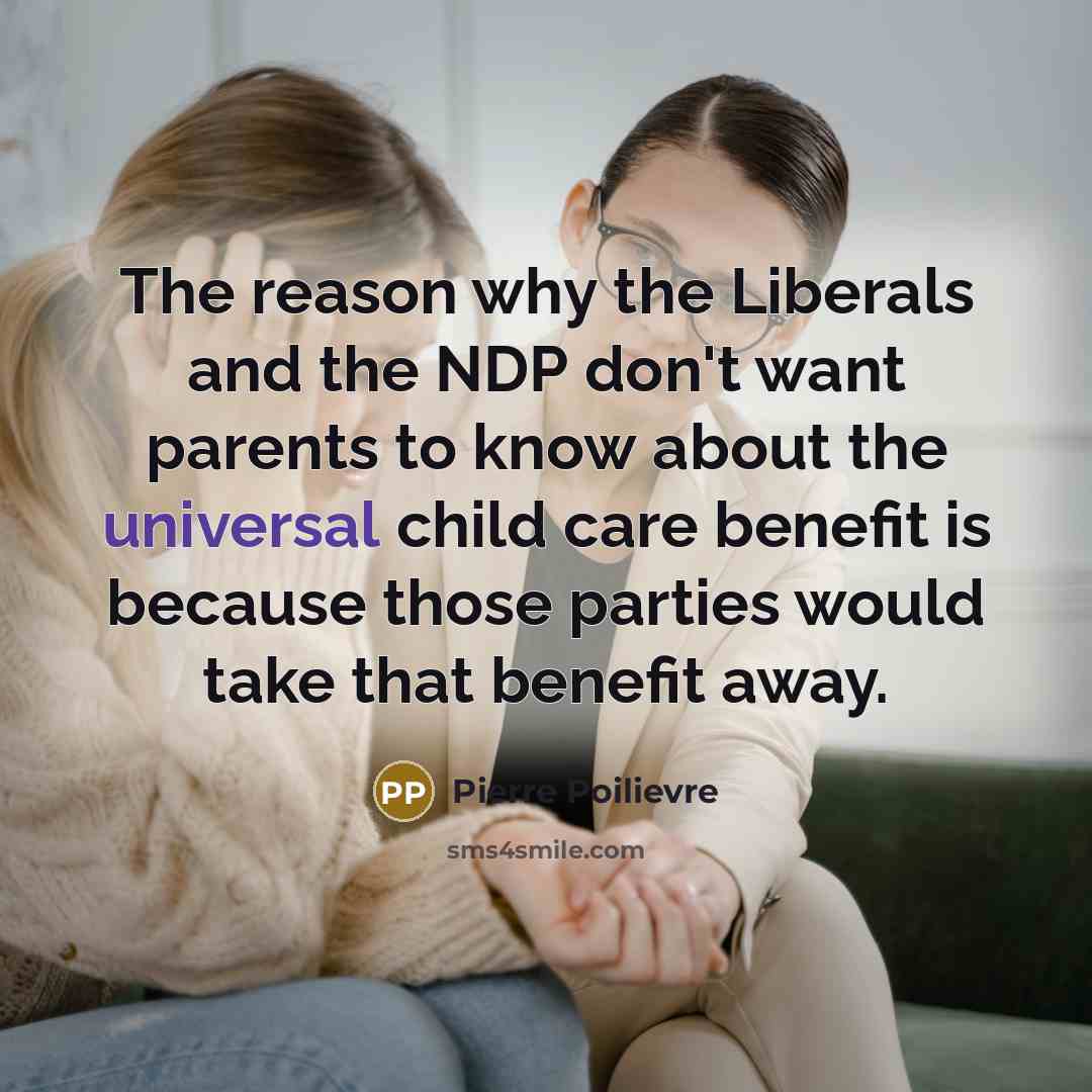 “The reason why the Liberals and the NDP don't want…” quote by Pierre Poilievre