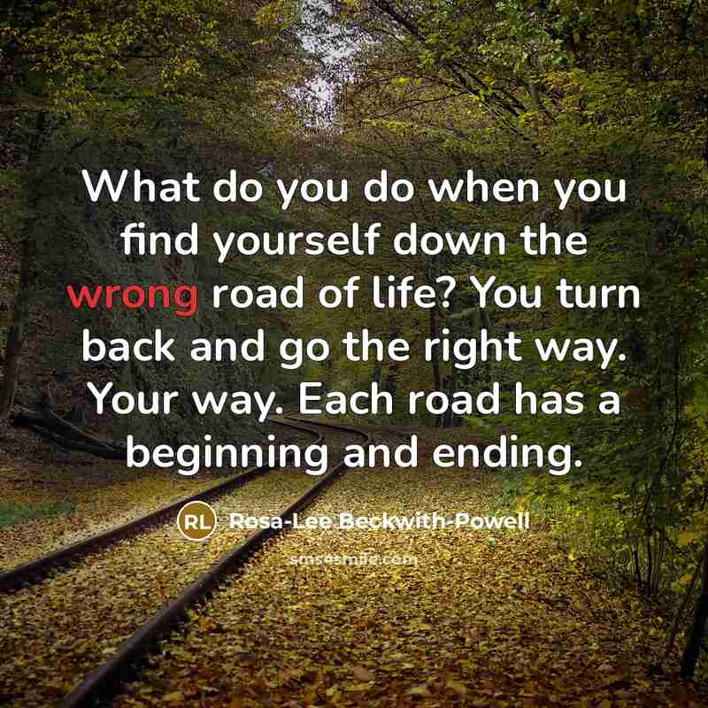 “What do you do when you find yourself down the…” quote by Rosa-Lee Beckwith-Powell