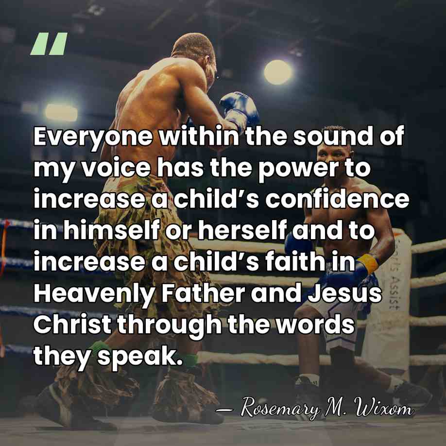 Everyone within the sound of my voice has the power to increase&hellip; - Rosemary M. Wixom