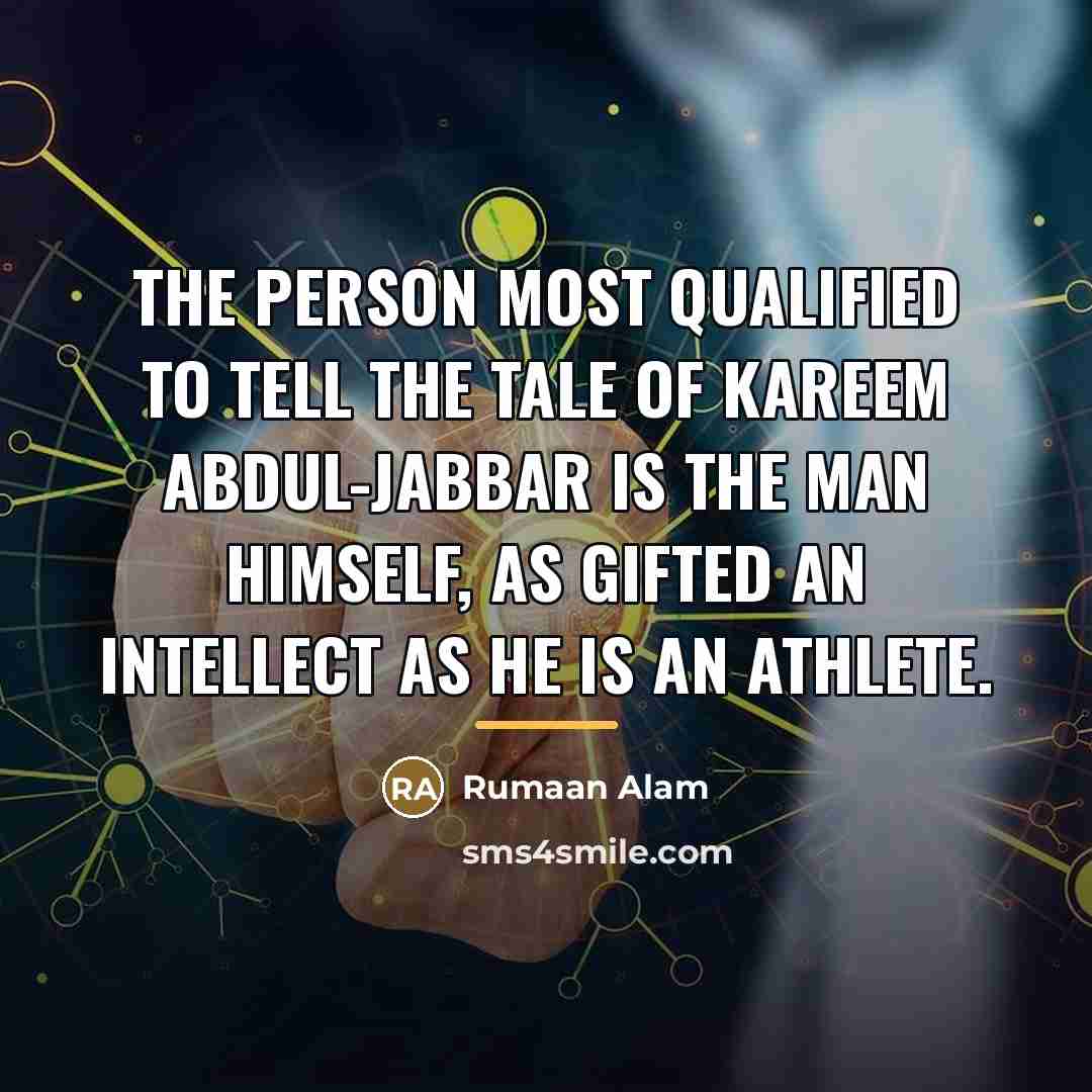 “The person most qualified to tell the tale of Kareem…” quote by Rumaan Alam