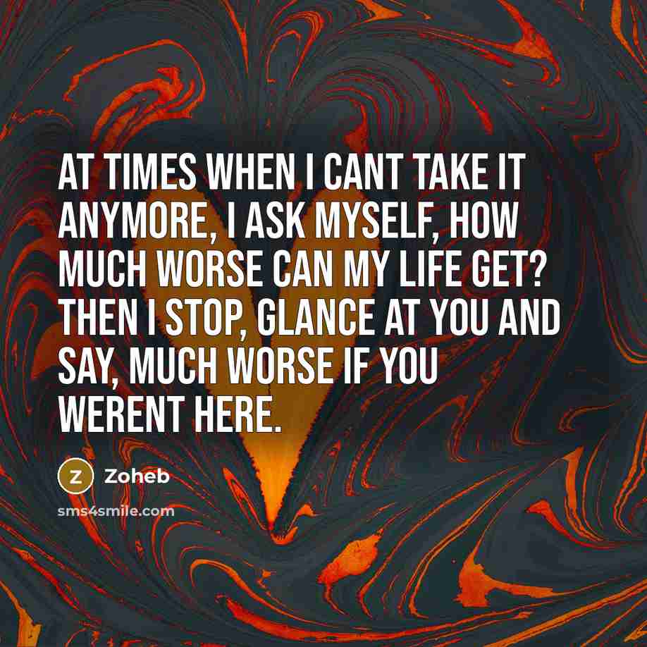 “At times when I cant take it anymore, I ask…” quote by Zoheb