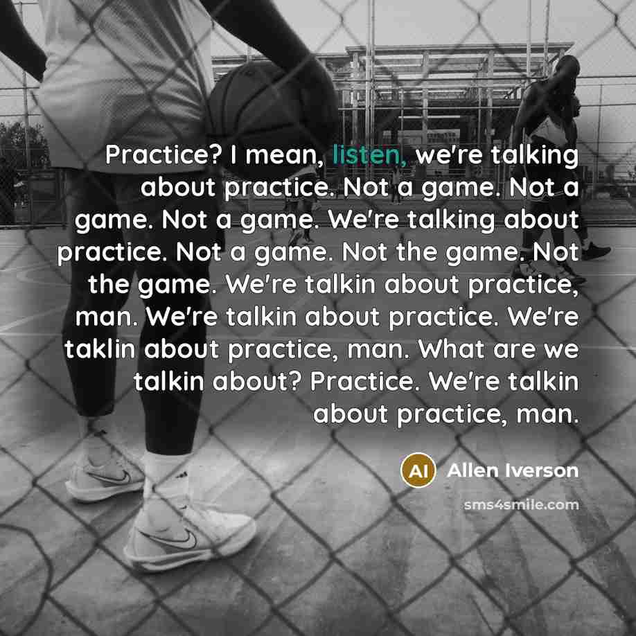 “Practice? I mean, listen, we're talking about practice. Not a…” quote by Allen Iverson