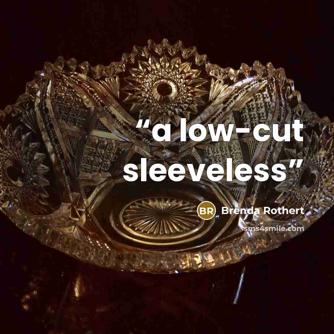 “a low-cut sleeveless” quote by Brenda Rothert