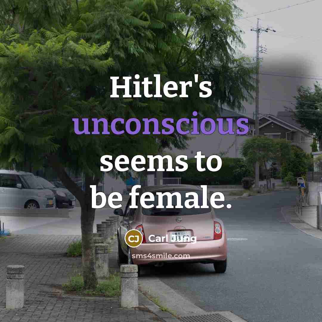 “Hitler's unconscious seems to be female.…” quote by Carl Jung