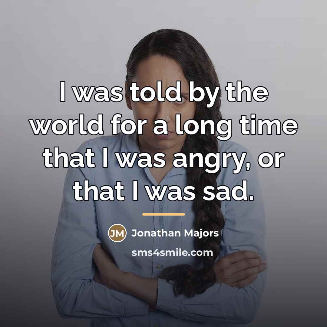 “I was told by the world for a long time…” quote by Jonathan Majors