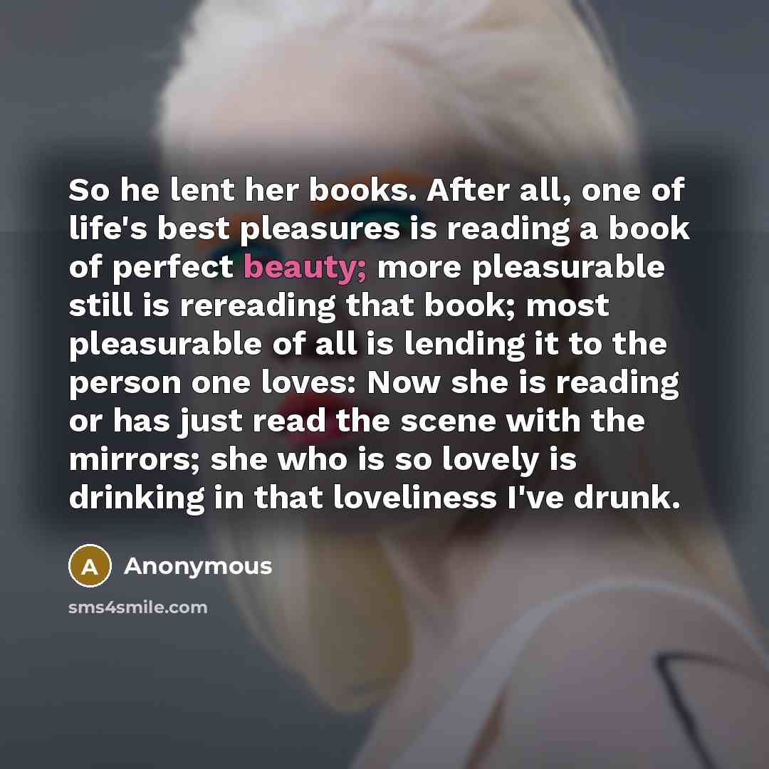“So he lent her books. After all, one of life's…” quote by Anonymous