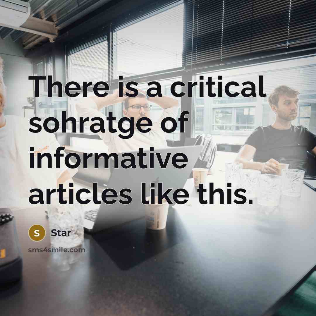 “There is a critical sohratge of informative articles like this.” quote by Star