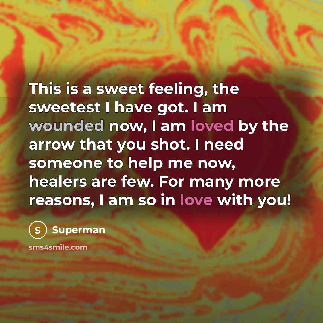“This is a sweet feeling, the sweetest I have got.…” quote by Superman